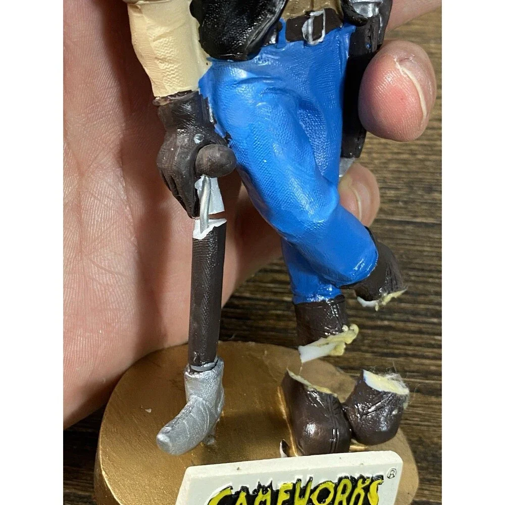 *BROKEN* *SEE PICS* Cal State Long Beach CSULB Mascot Prospector Pete Bobblehead